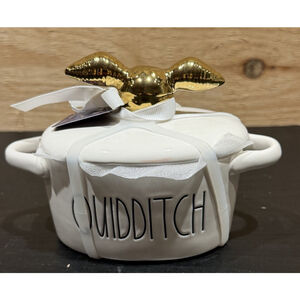 Rae Dunn Harry Potter Quidditch The Golden Snitch Top Mini Canister Seeker NWOT